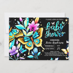 Butterfly Baby Shower Invitation