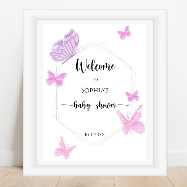 Butterfly baby shower poster (Creator Uploaded)