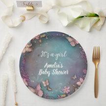 Butterfly Baby Shower Purple 