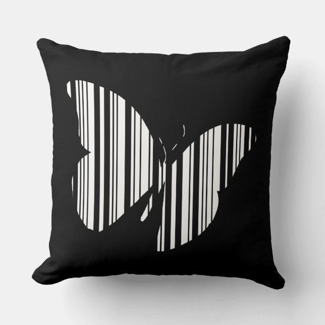 BUTTERFLY BAR CODE Butterflies Pattern Design Cushion (Front)