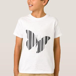 BUTTERFLY BAR CODE Butterflies Pattern Design T-Shirt