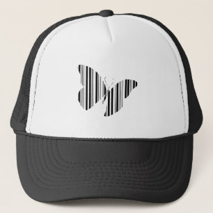 BUTTERFLY BAR CODE Butterflies Pattern Design Trucker Hat