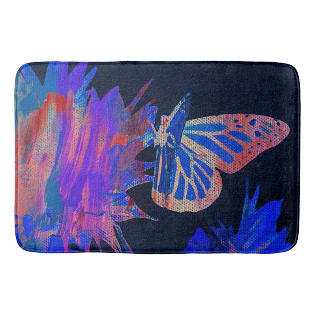 Butterfly  bath mat (Front)