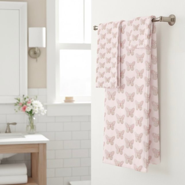 Butterfly Bath Towel Set (Creator Uploaded)