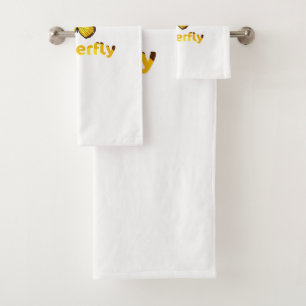 Butterfly Bath Towel Set