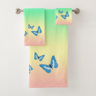 Butterfly Bath Towel Set