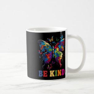 Butterfly Be Kind Autism Awareness Month Gifts Men Coffee Mug