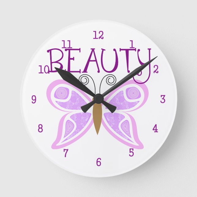 Butterfly Beauty Wall Clock (Front)