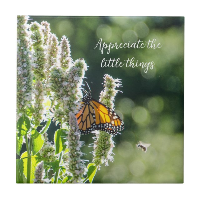 Butterfly & Bee Tile (Front)