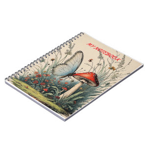 Butterfly Beneath the Bloom Notebook