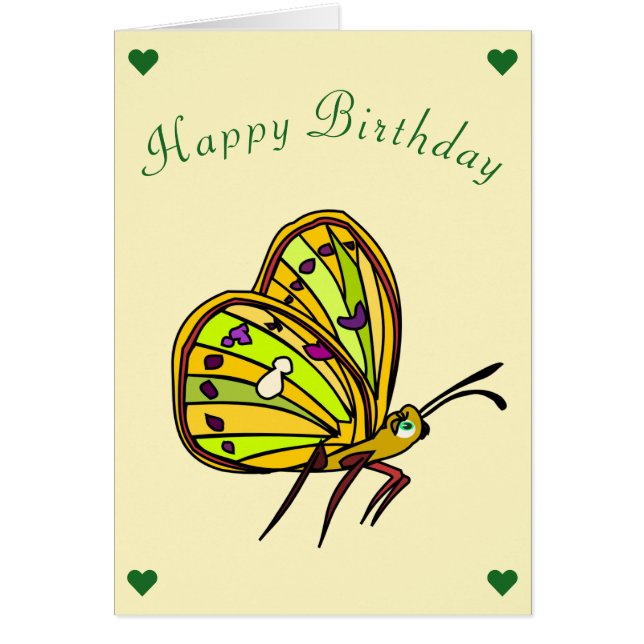 Butterfly Birthday Card (Front)