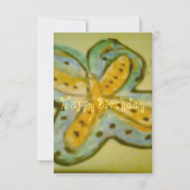 Butterfly Birthday Card (Front)