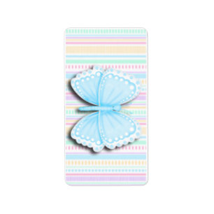 Butterfly Birthday Hershey Miniature Candy Wrapper Label