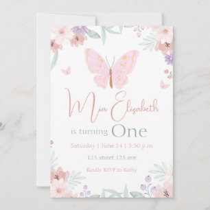 Butterfly Birthday Invitation