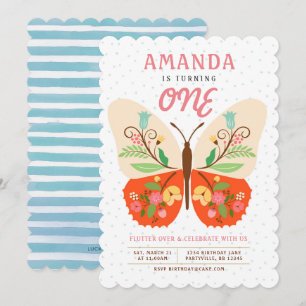 Butterfly Birthday Invitation