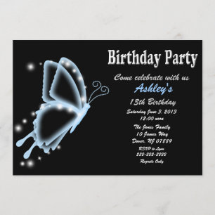 Butterfly Birthday Party Invitation