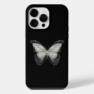 Butterfly black glitter girly iPhone 14 pro max case
