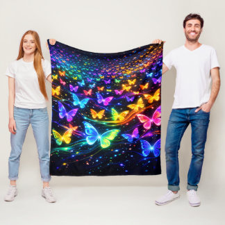 Butterfly blanket with neon colors
