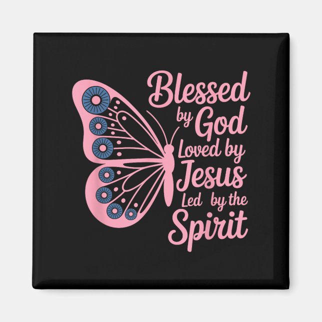 Butterfly Blessed Magnet (Front)