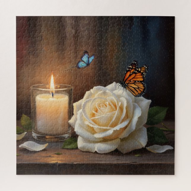 Butterfly Blessing in Bloom Jigsaw Puzzle (Vertical)