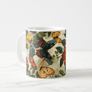 Butterfly Bliss: Vintage Coffee Mug