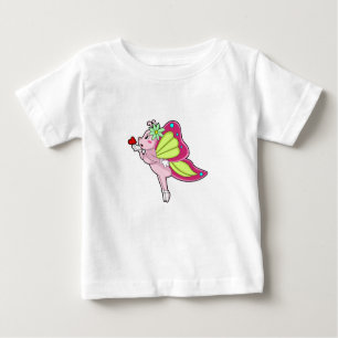 Butterfly Blossom Heart Baby T-Shirt
