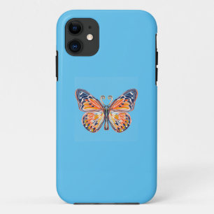 Butterfly blue iPhone 11 case