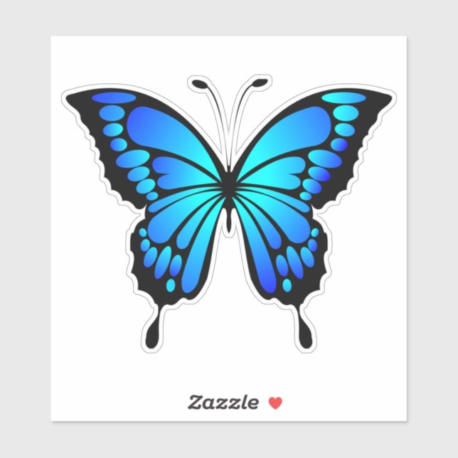 Butterfly Blue Insect Illustration-20284 (Sheet)