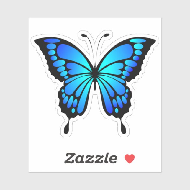 Butterfly Blue Insect Illustration-20284 (Sheet)