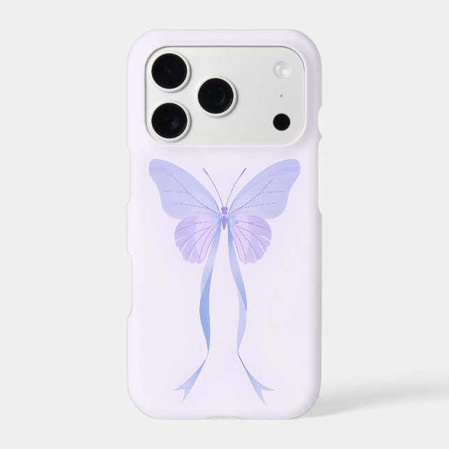 Butterfly Blue iPhone Case | Soft Coquette (Back)