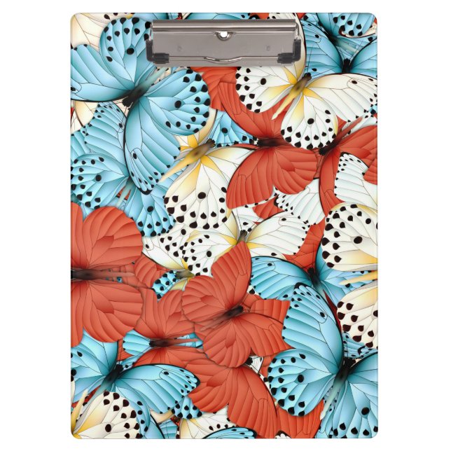 Butterfly Blue Orange Hive | Butterfly Clipboard (Front)