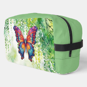 Butterfly Blue Orange Wings Dopp Kit