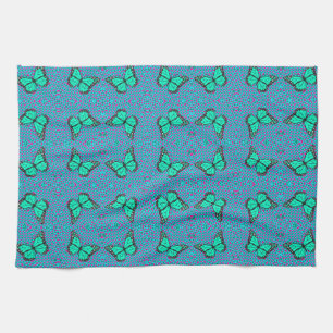 BUTTERFLY BLUE TEA TOWEL