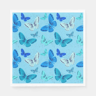 Butterfly Blues Napkin