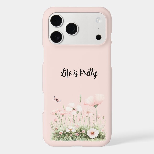 Butterfly Blush Pink Flowers (Back)