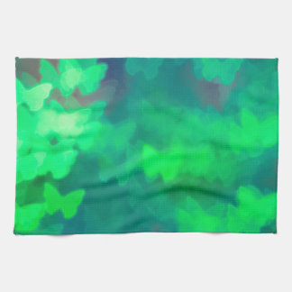 Butterfly bokeh tea towel