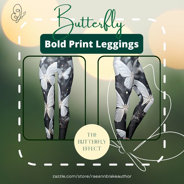 Butterfly Bold Print Leggings (Creator Uploaded)