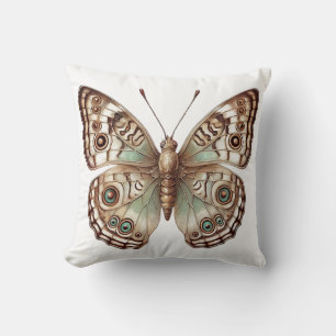 Butterfly Botanical Nature Inspired Art  Cushion