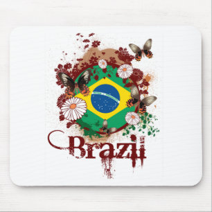 Butterfly Brazil Mouse Pad