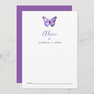 Butterfly Bridal Shower Advice Wedding Wishes