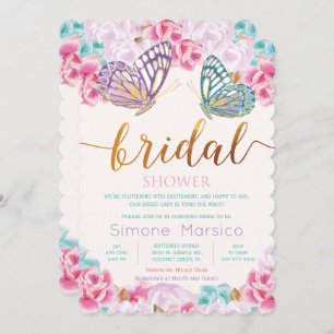 Butterfly Bridal Shower Invitation
