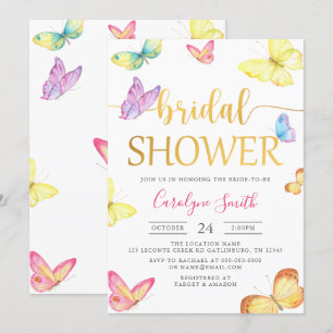 Butterfly Bridal Shower Invitation