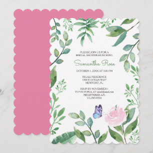 Butterfly Bridal Shower Invitations