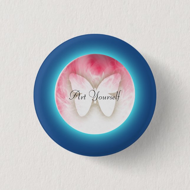 Butterfly Bubbles 3 Cm Round Badge (Front)
