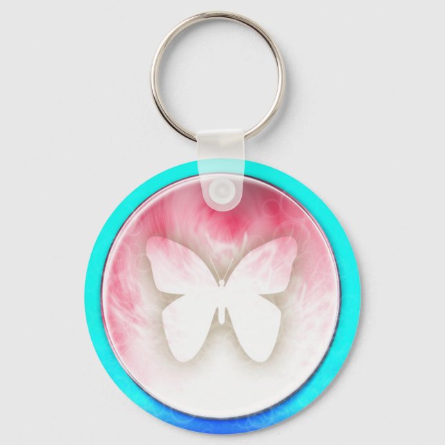 Butterfly Bubbles Key Ring (Front)