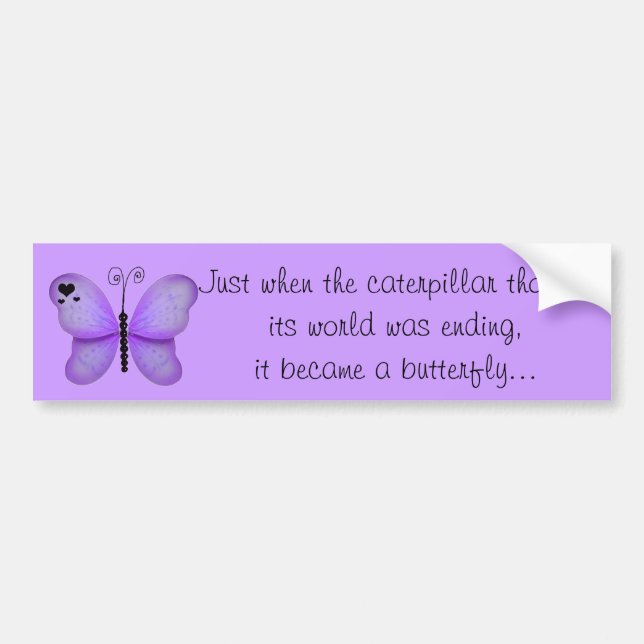 Butterfly Bumper Sticker (Front)