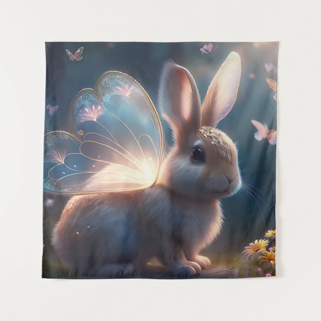 Butterfly Bunny Tapestry (Front)