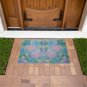 Butterfly Bush Floral Outdoor Mat