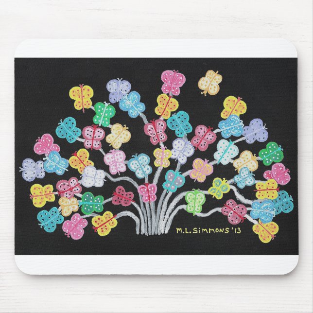 Butterfly Bush Mouse Pad (Front)