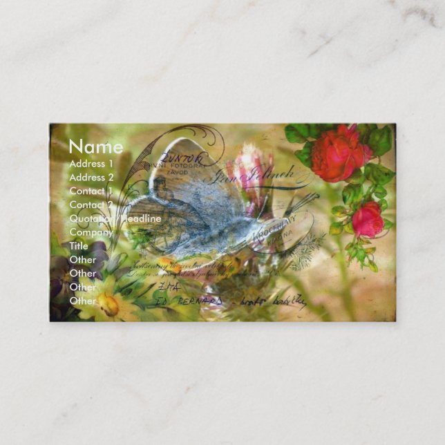Butterfly Business Card (Front)
